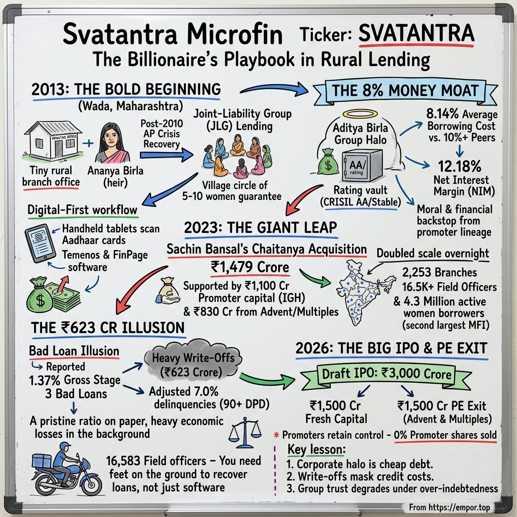 Svatantra Microfin visual story map