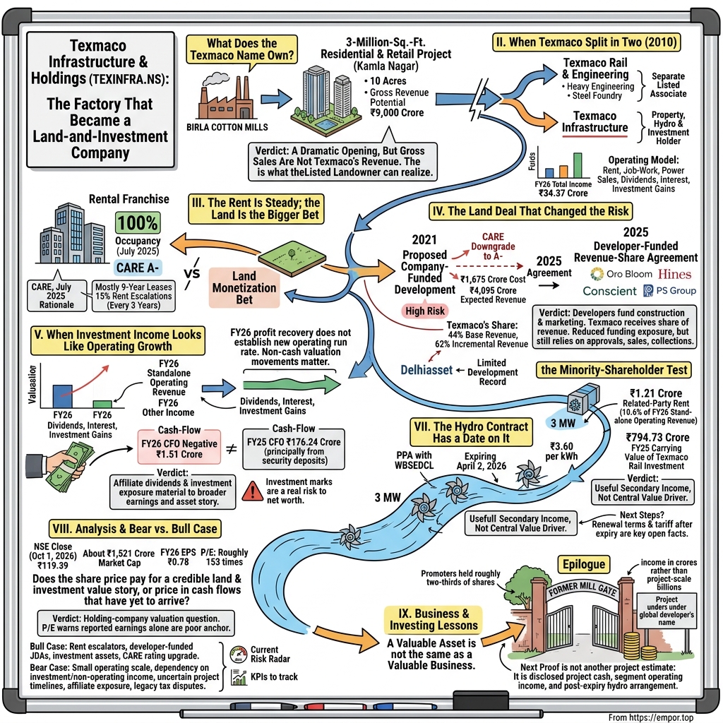 Texmaco Infrastructure & Holdings Limited visual story map
