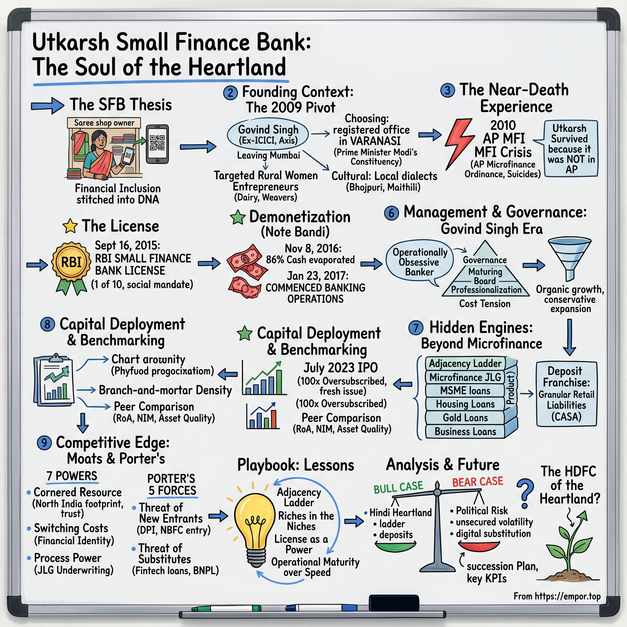 Utkarsh Small Finance Bank Limited visual story map