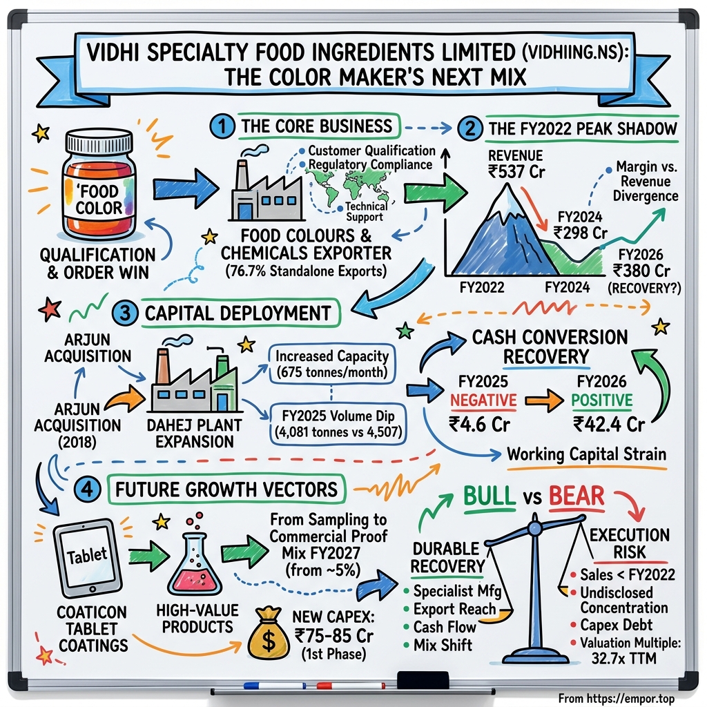 Vidhi Specialty Food Ingredients Limited visual story map