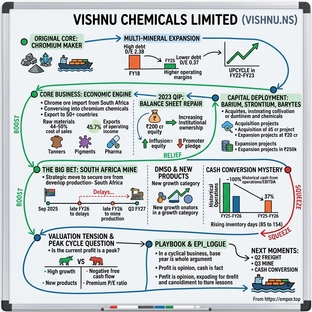 Vishnu Chemicals Limited visual story map