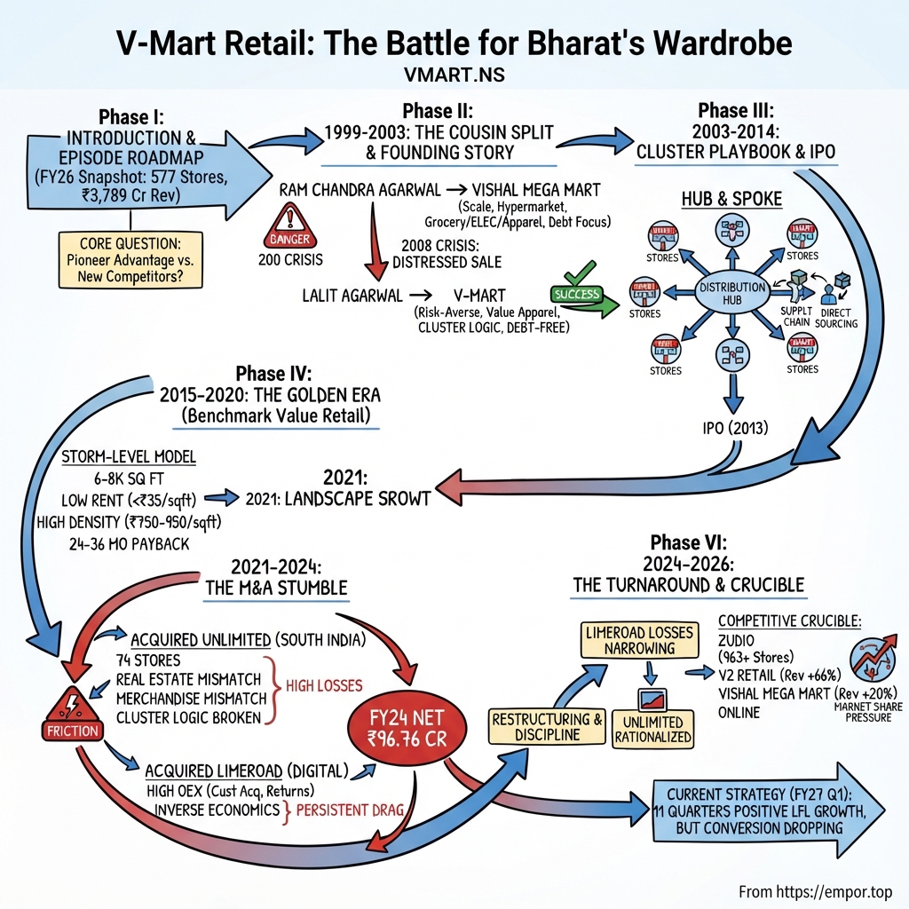 V-Mart Retail Limited visual story map