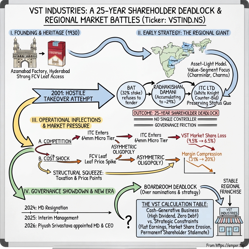 VST Industries Limited visual story map