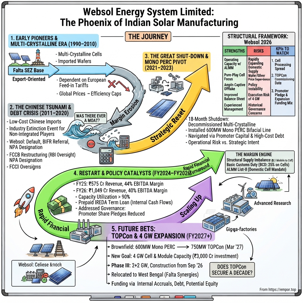 Websol Energy System Limited visual story map