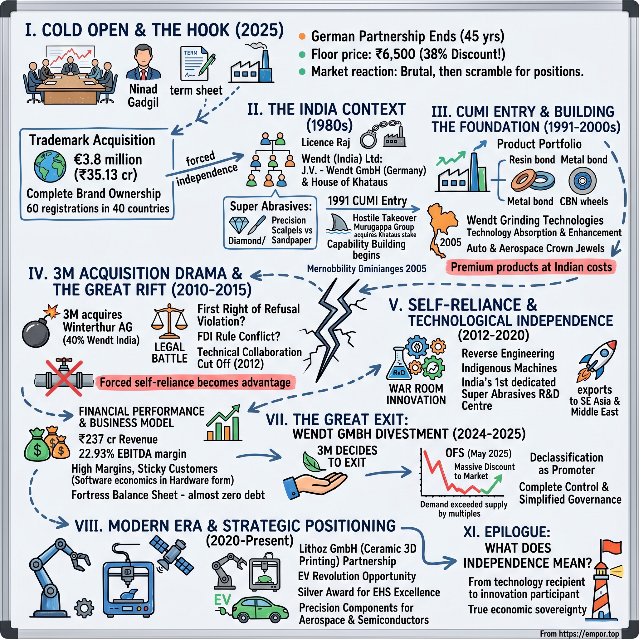 Wendt India visual story map