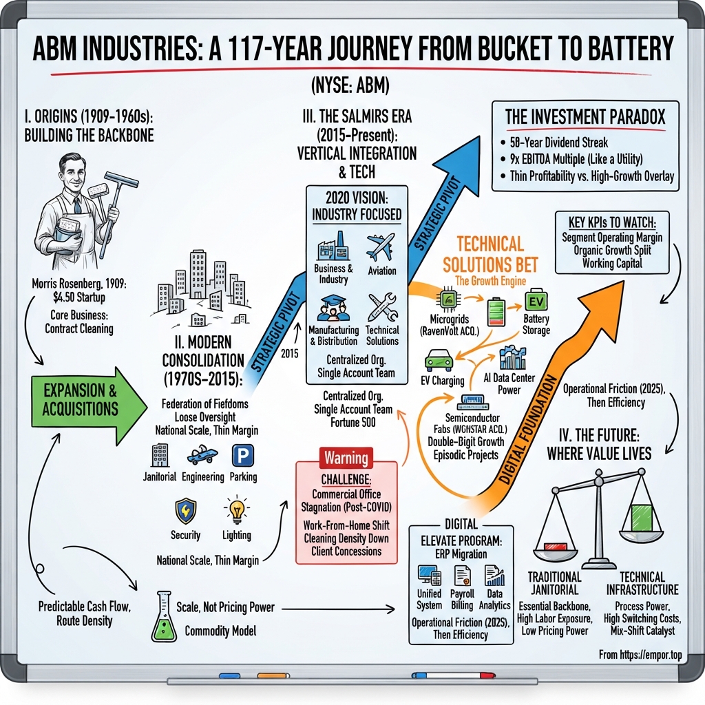 ABM Industries visual story map