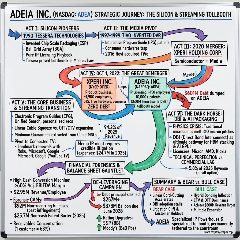 Adeia visual story map