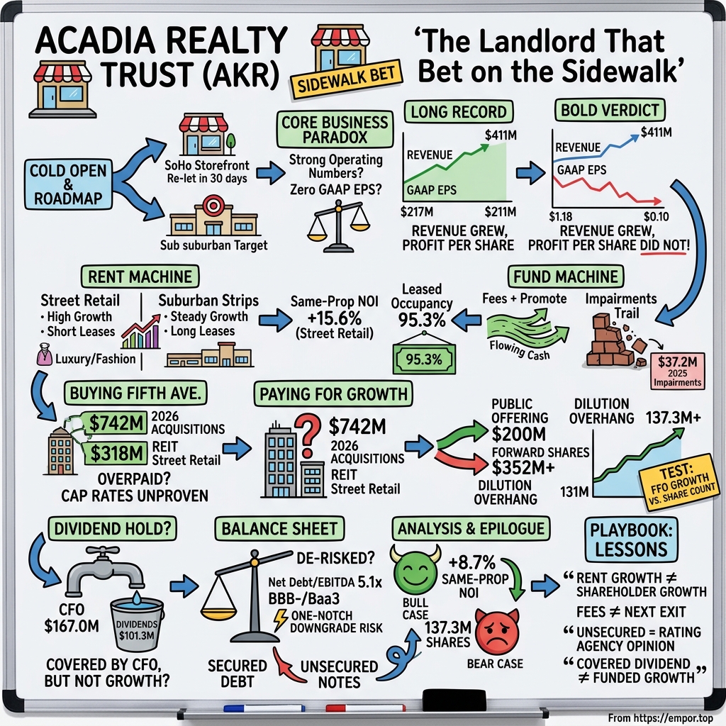 Acadia Realty Trust visual story map