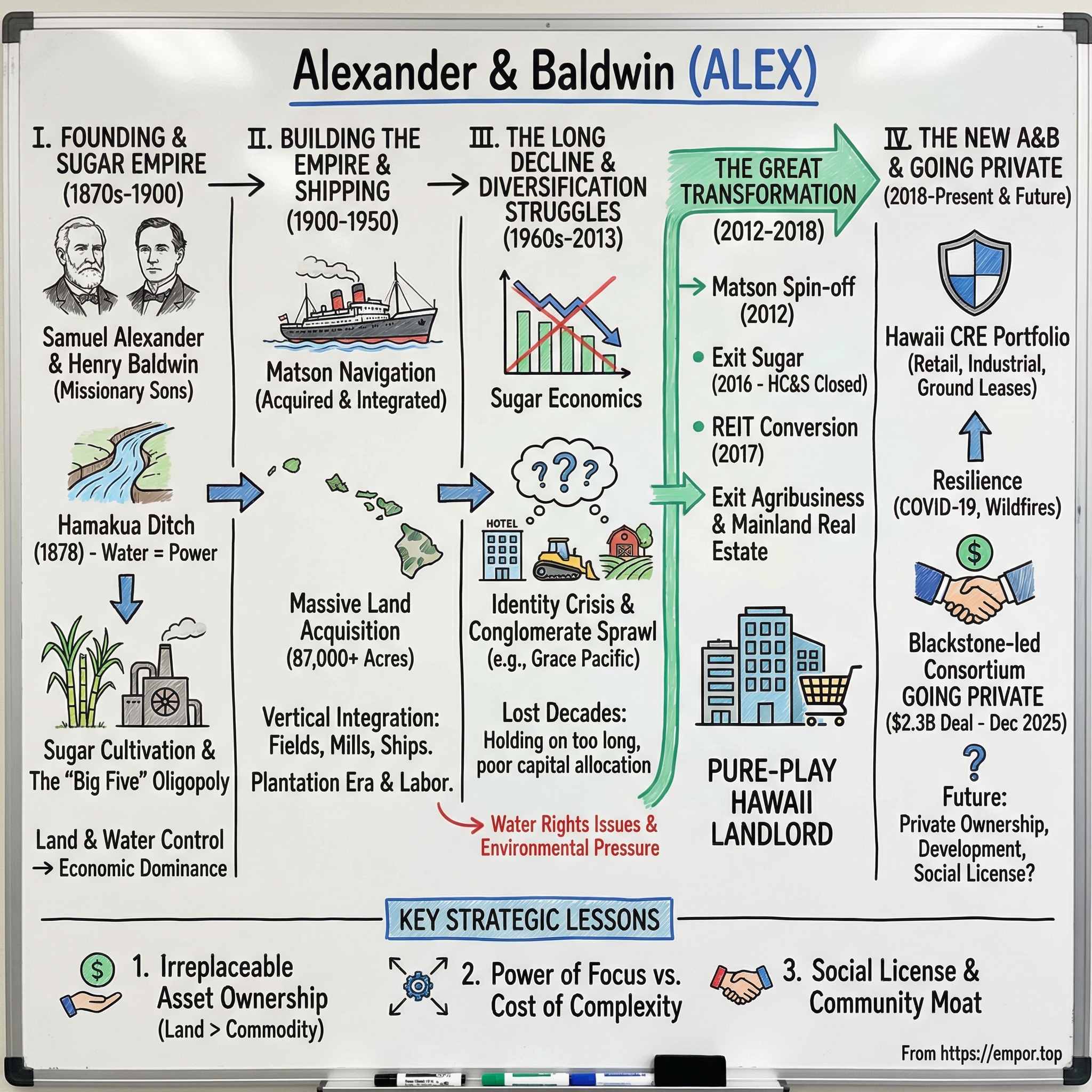 Alexander & Baldwin visual story map