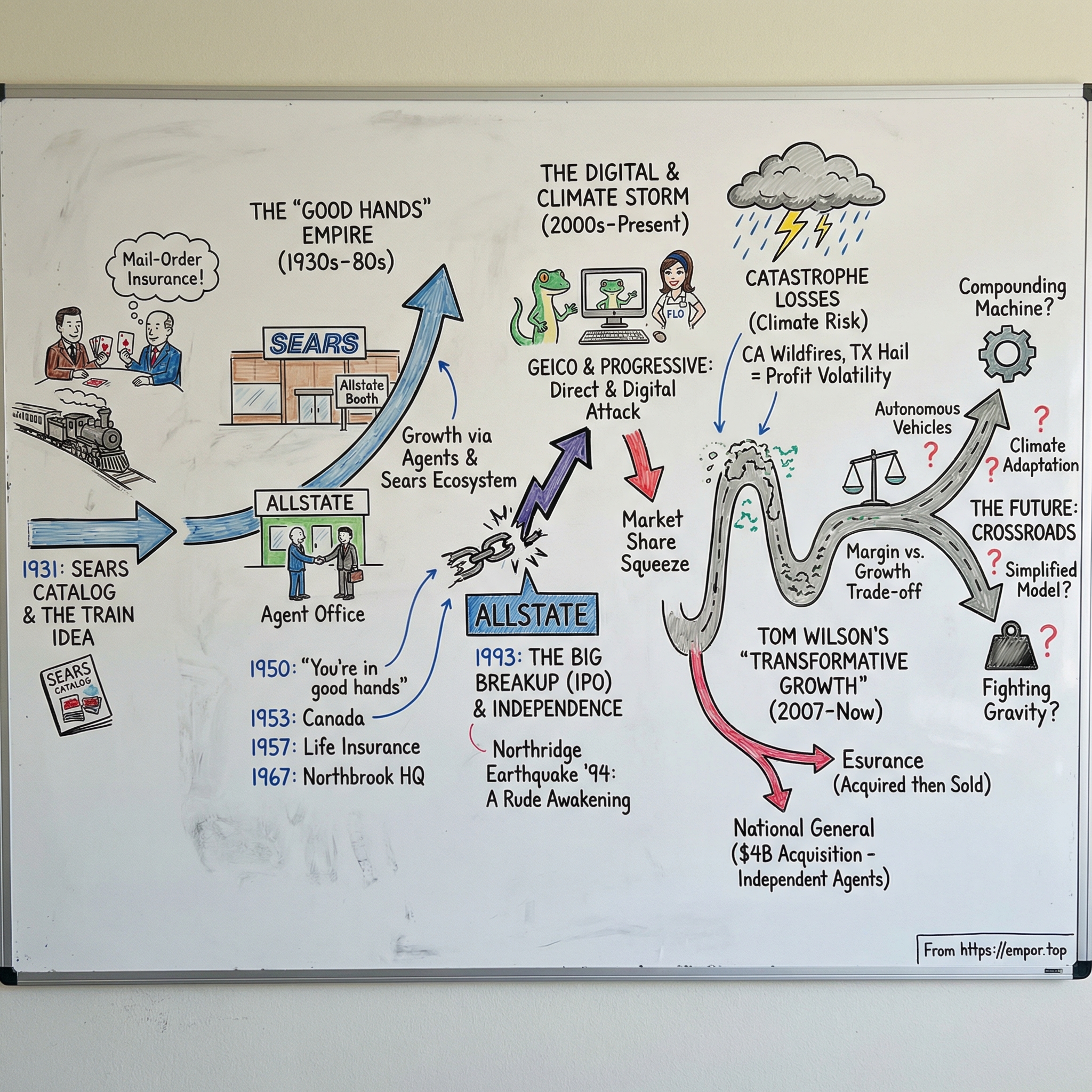Allstate visual story map