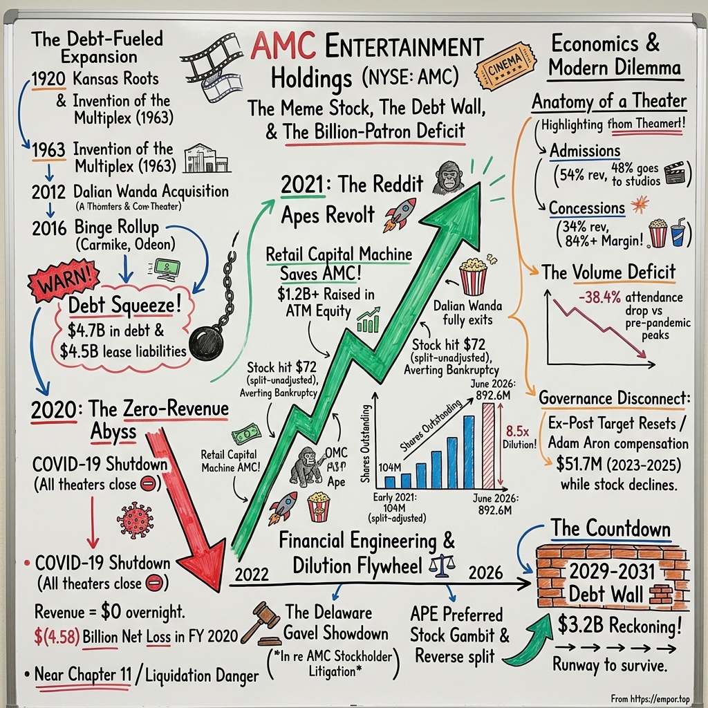AMC Entertainment Holdings visual story map