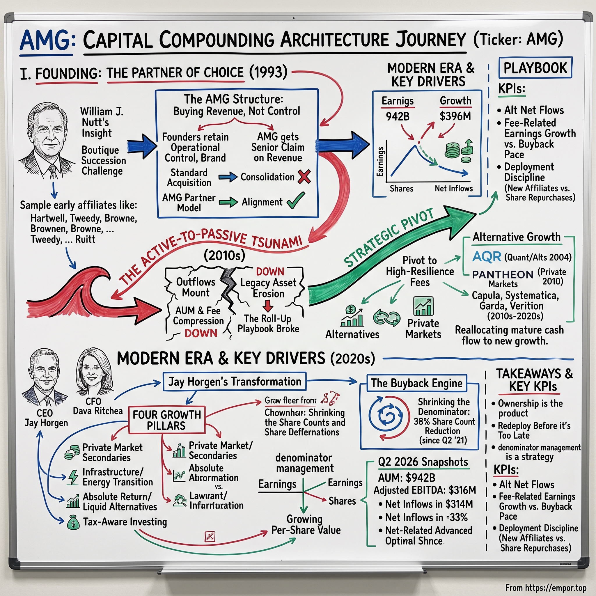 Affiliated Managers Group visual story map