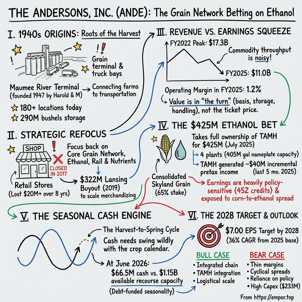 The Andersons visual story map