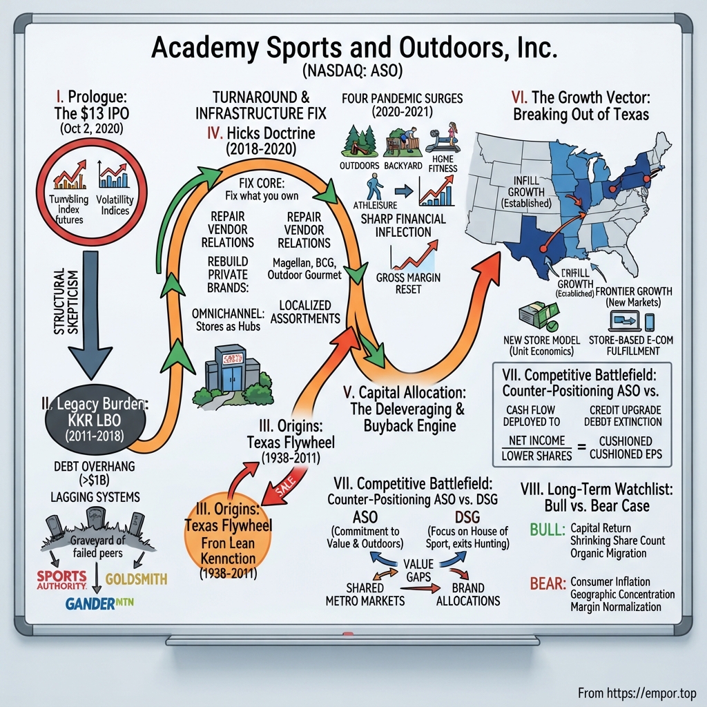 Academy Sports and Outdoors visual story map