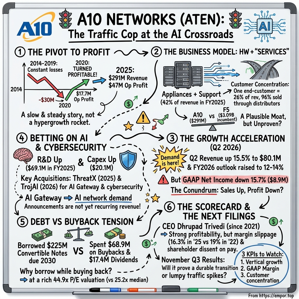 A10 Networks visual story map
