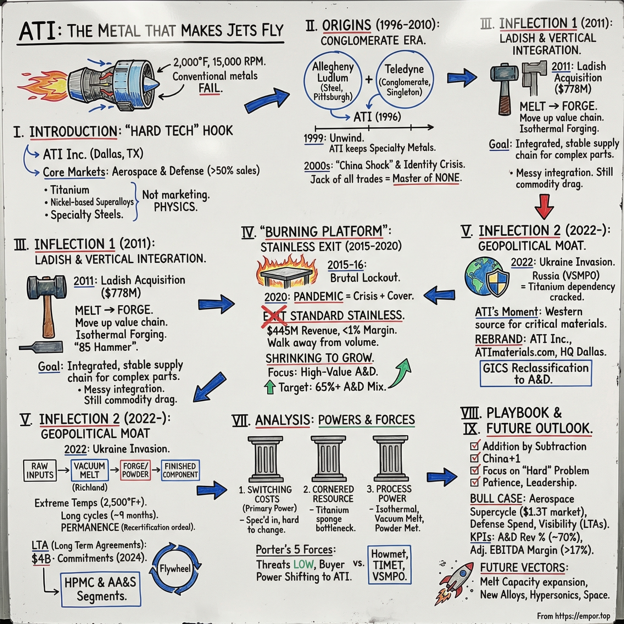 ATI Inc. visual story map