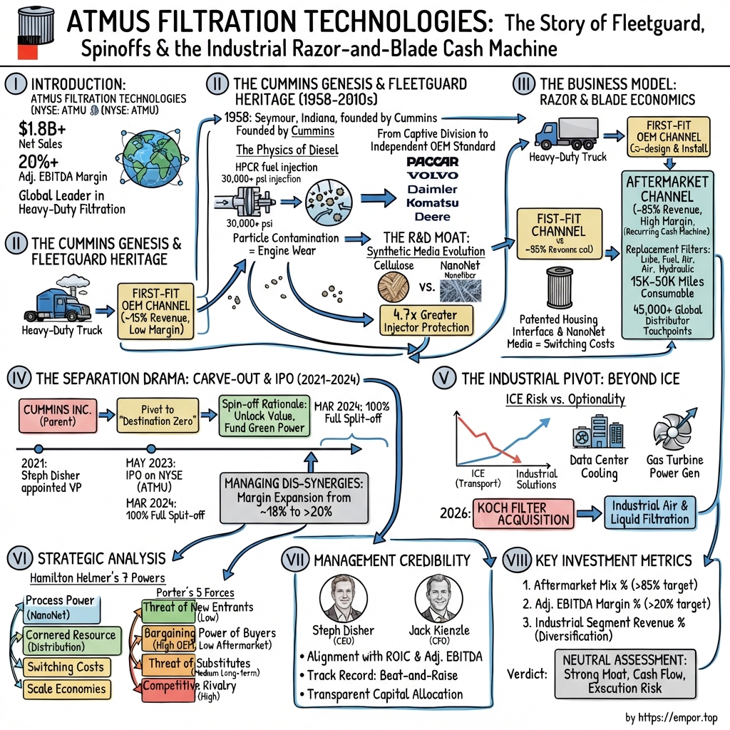 Atmus Filtration Technologies visual story map