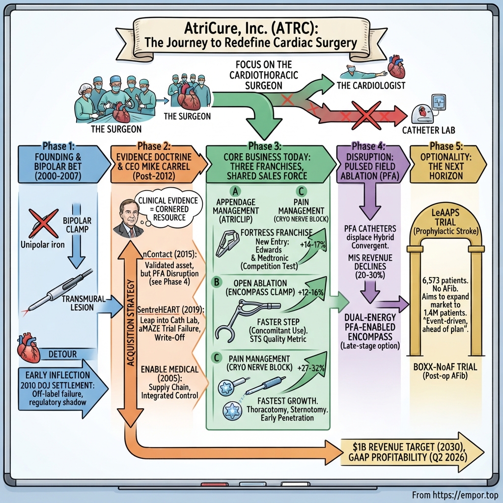 AtriCure visual story map