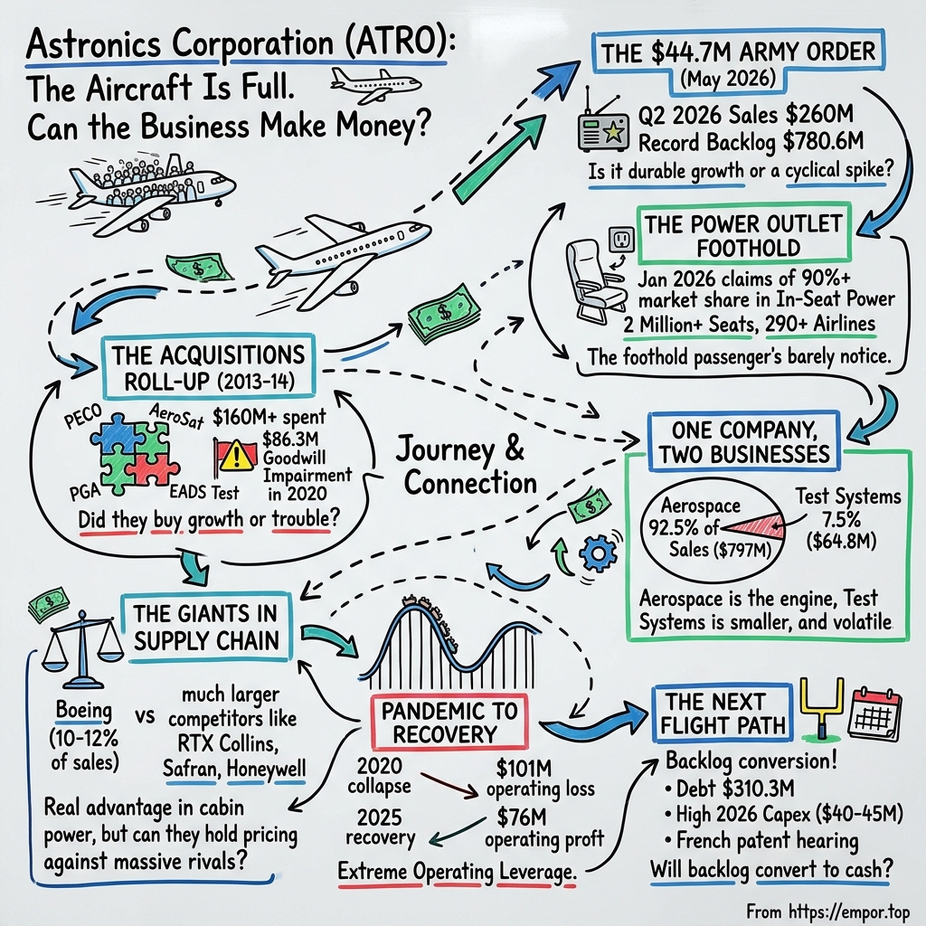 Astronics visual story map