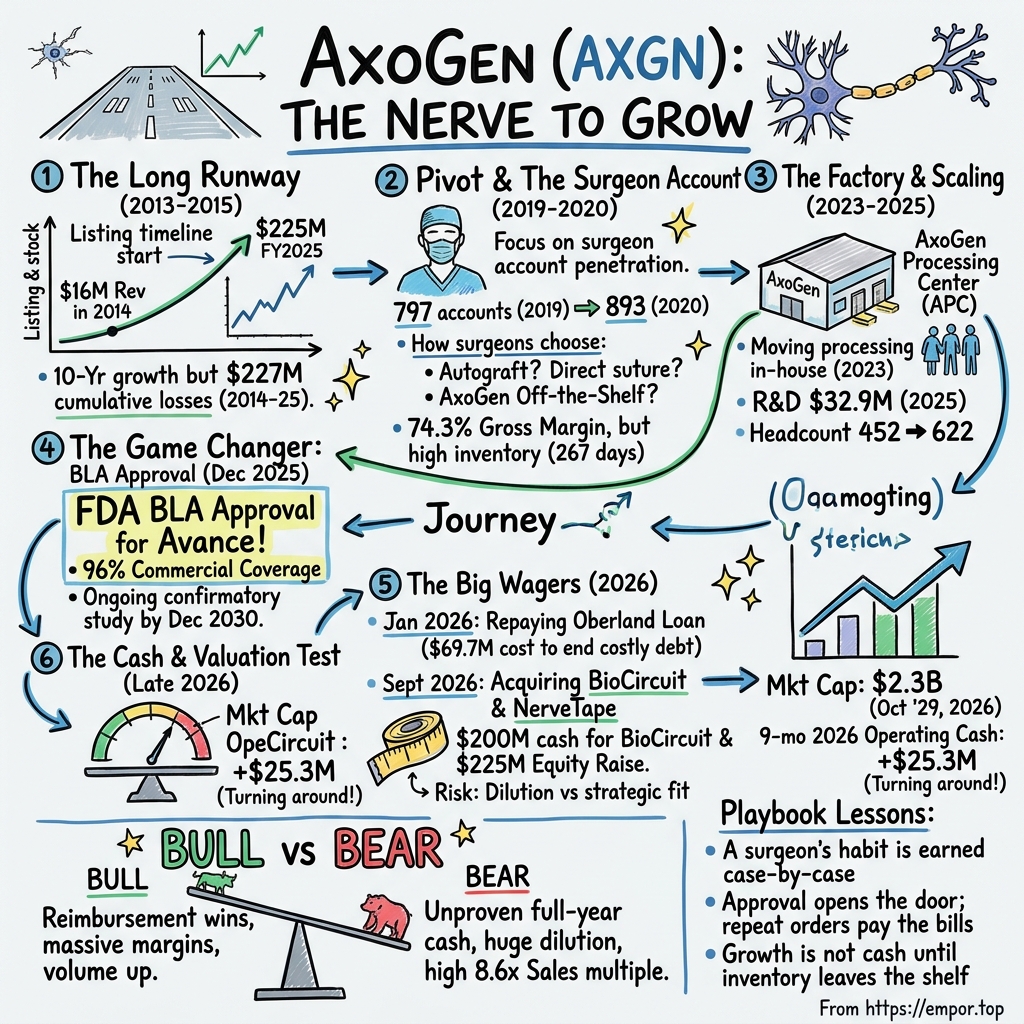 AxoGen visual story map