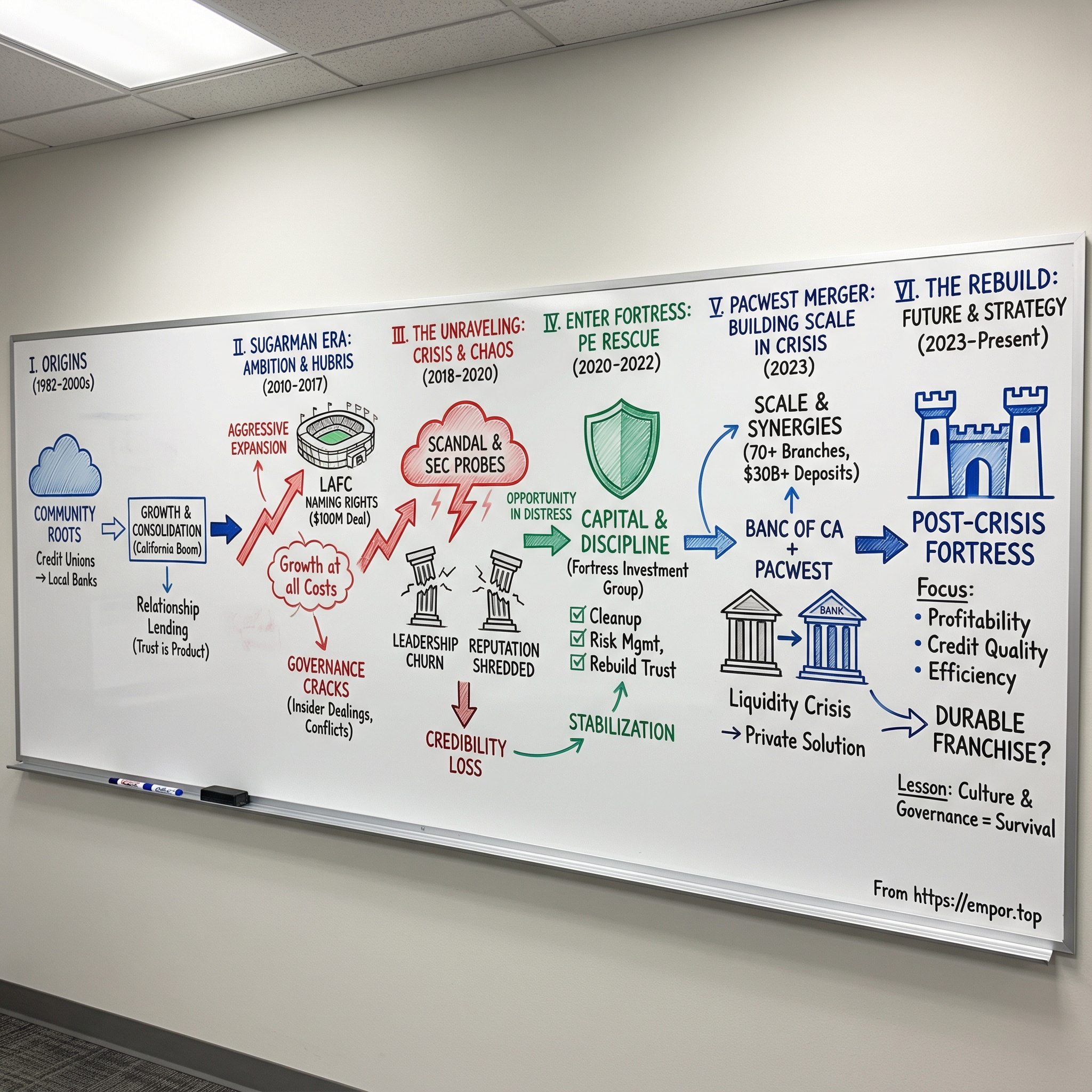 Banc of California visual story map