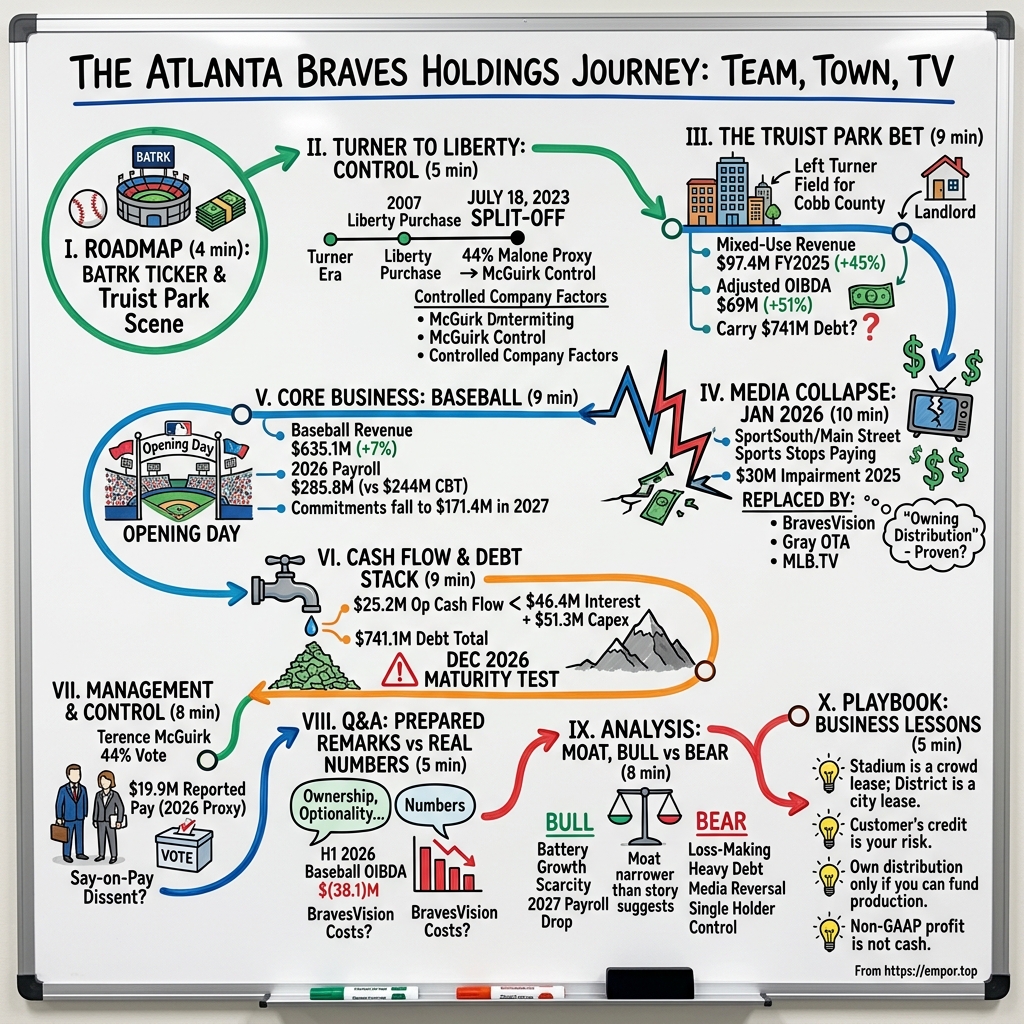 Atlanta Braves Holdings visual story map