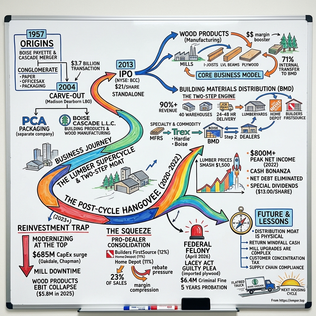 Boise Cascade visual story map
