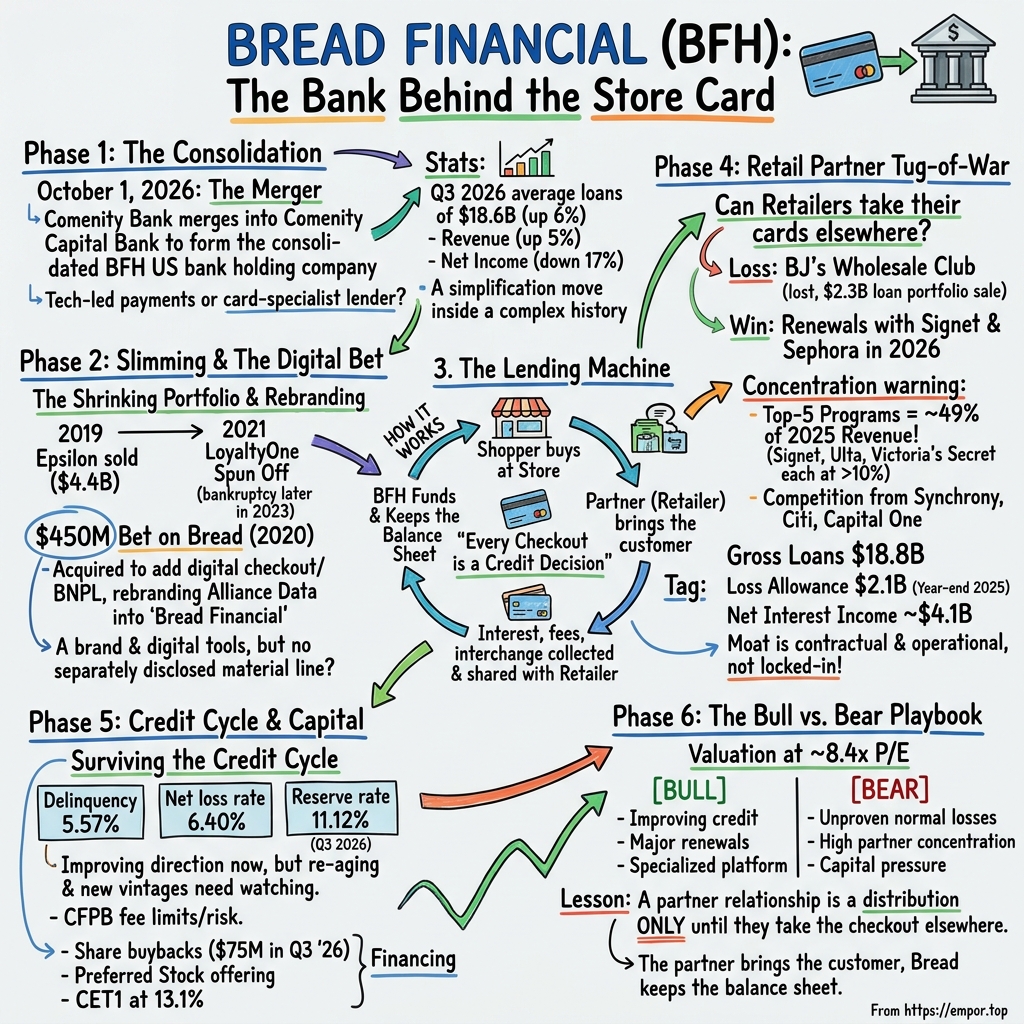 Bread Financial Holdings visual story map