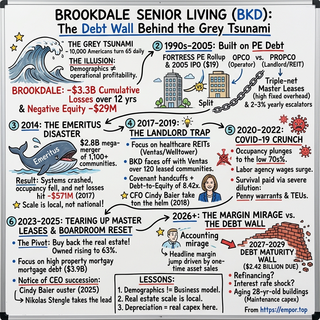 Brookdale Senior Living visual story map