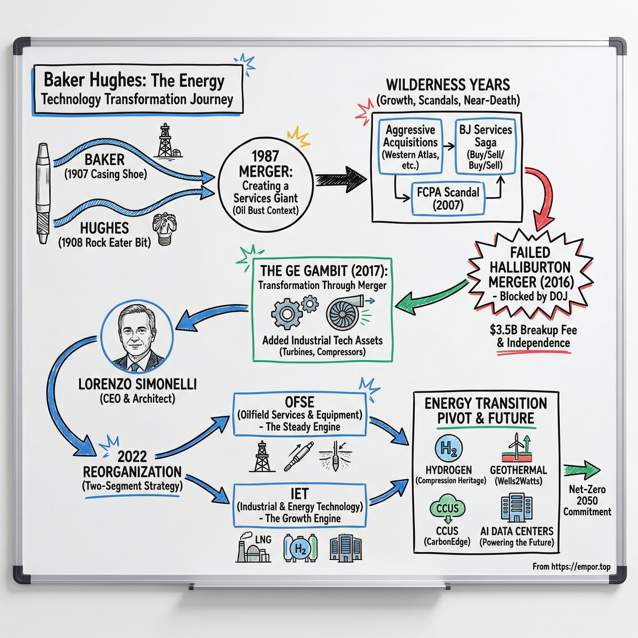 Baker Hughes visual story map