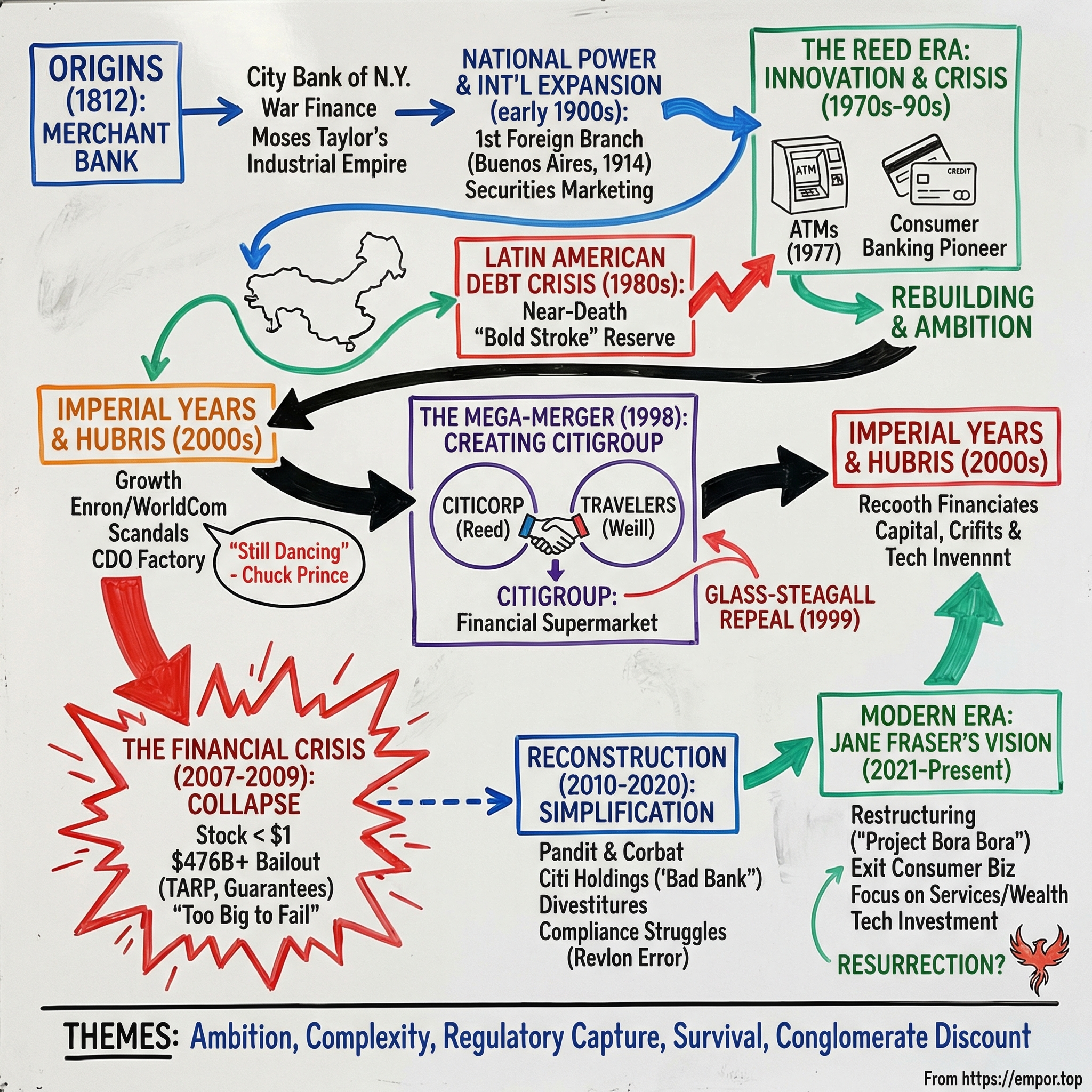 Citigroup visual story map