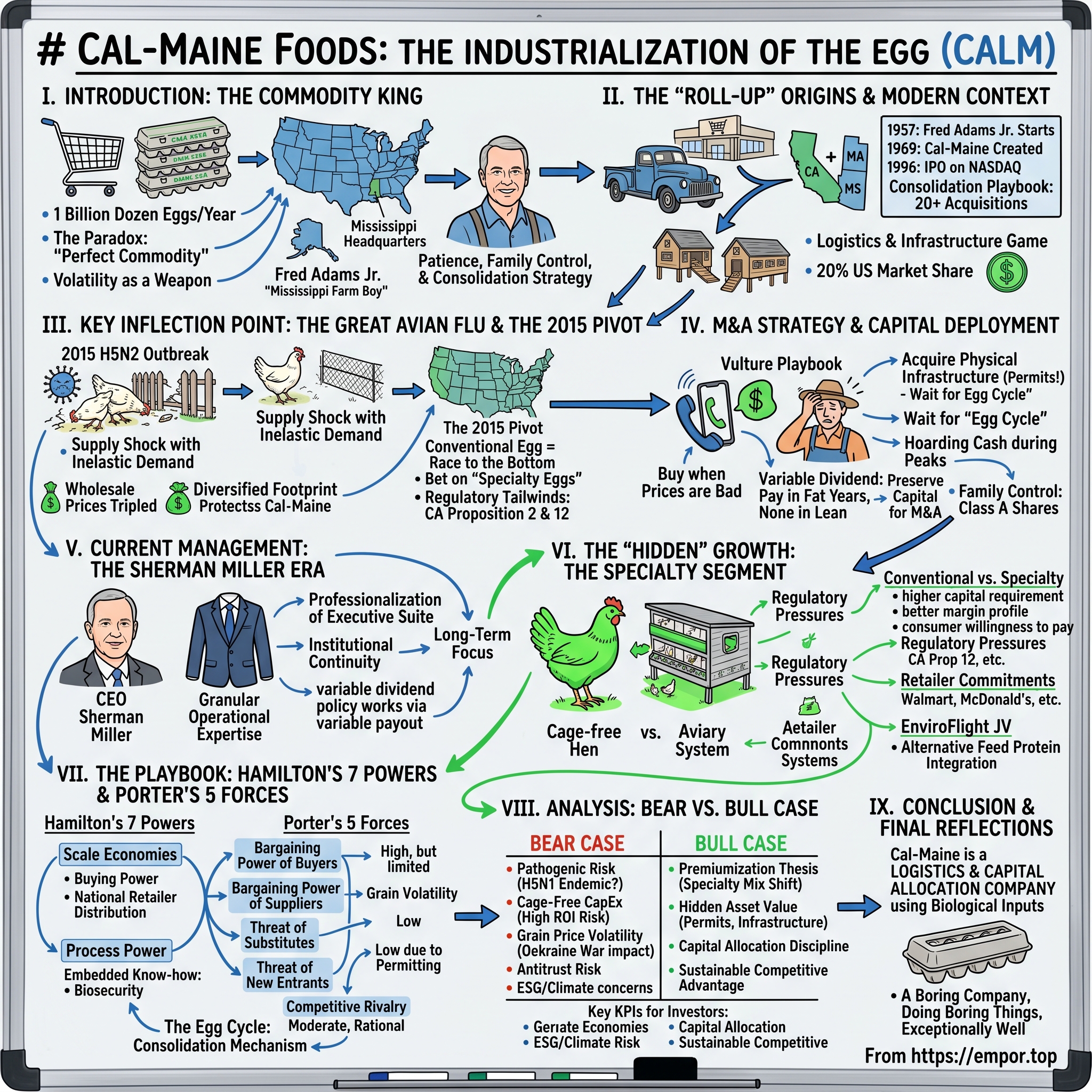 Cal-Maine Foods, Inc. visual story map