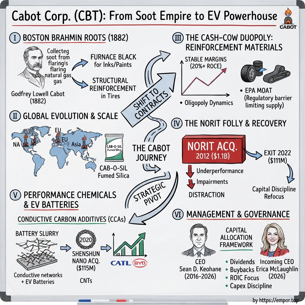 Cabot Corp visual story map