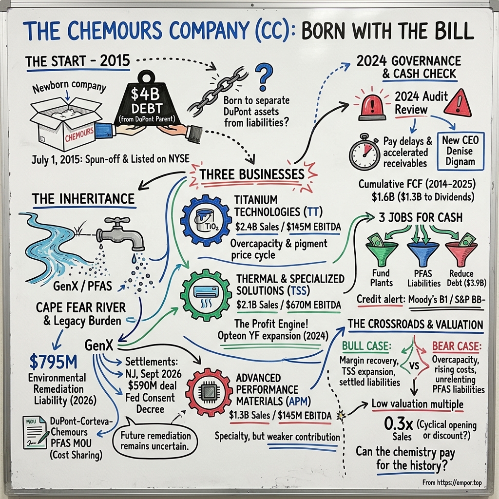 The Chemours Company visual story map