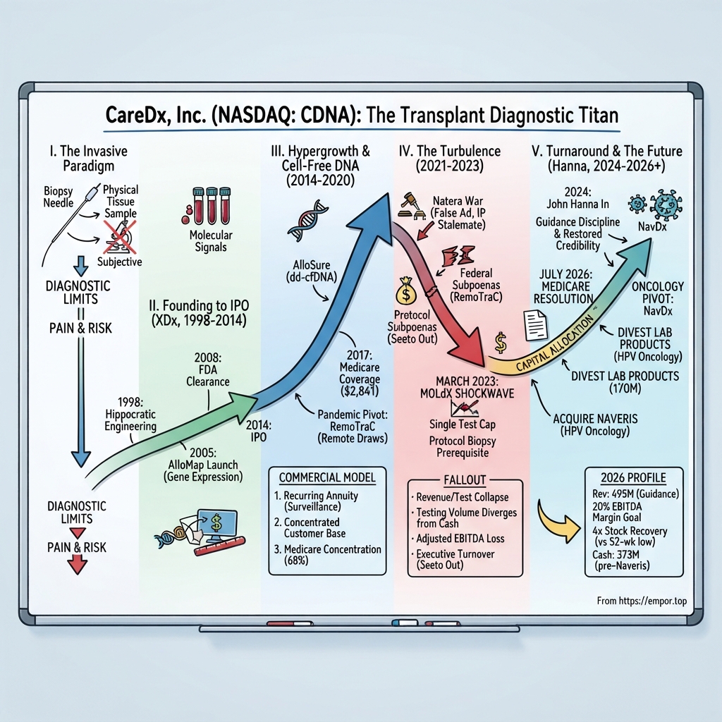 CareDx visual story map