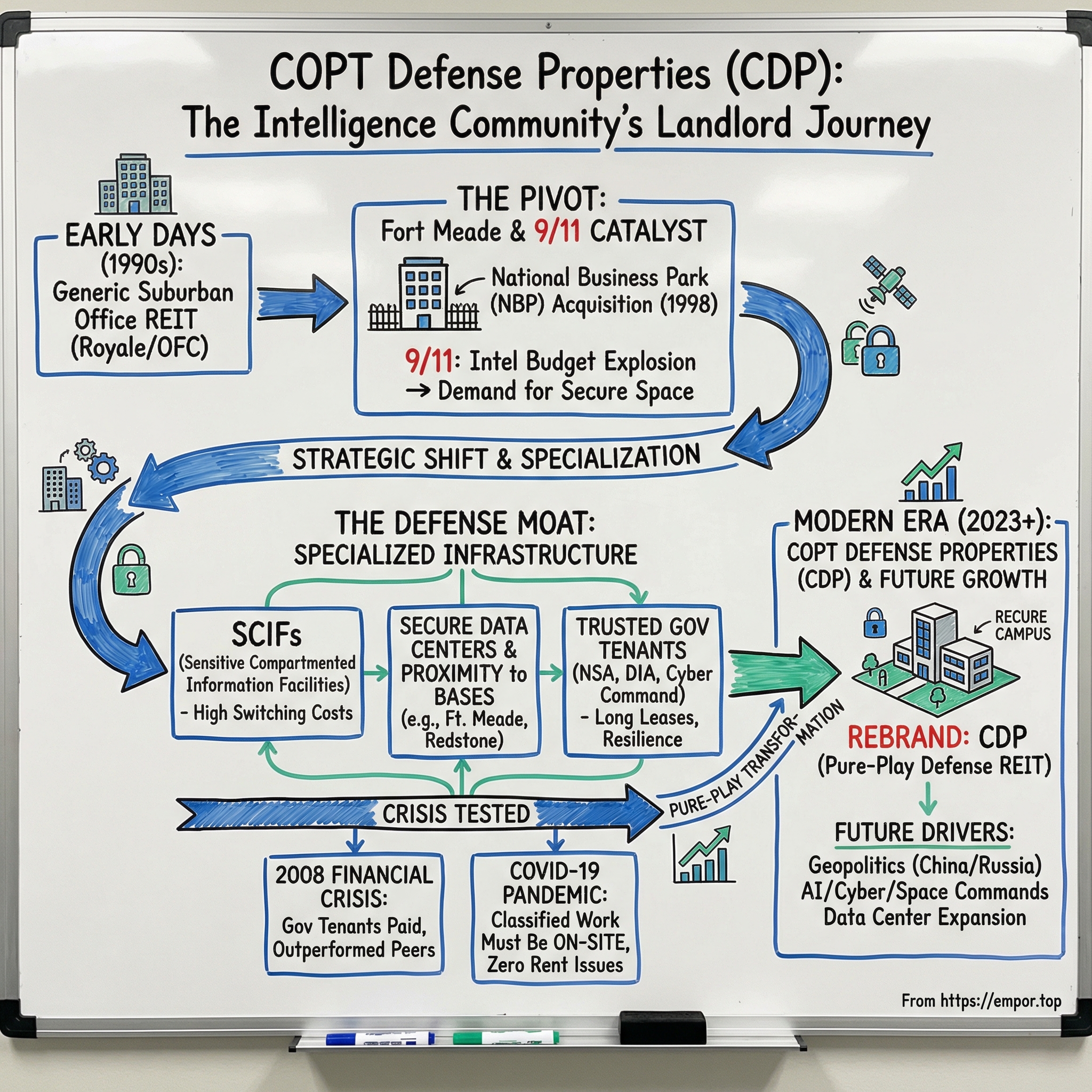 COPT Defense Properties visual story map