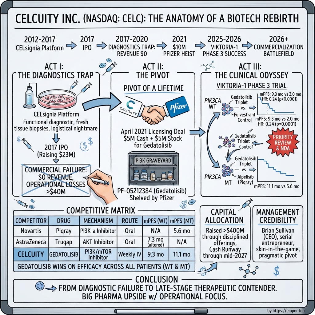 Celcuity visual story map