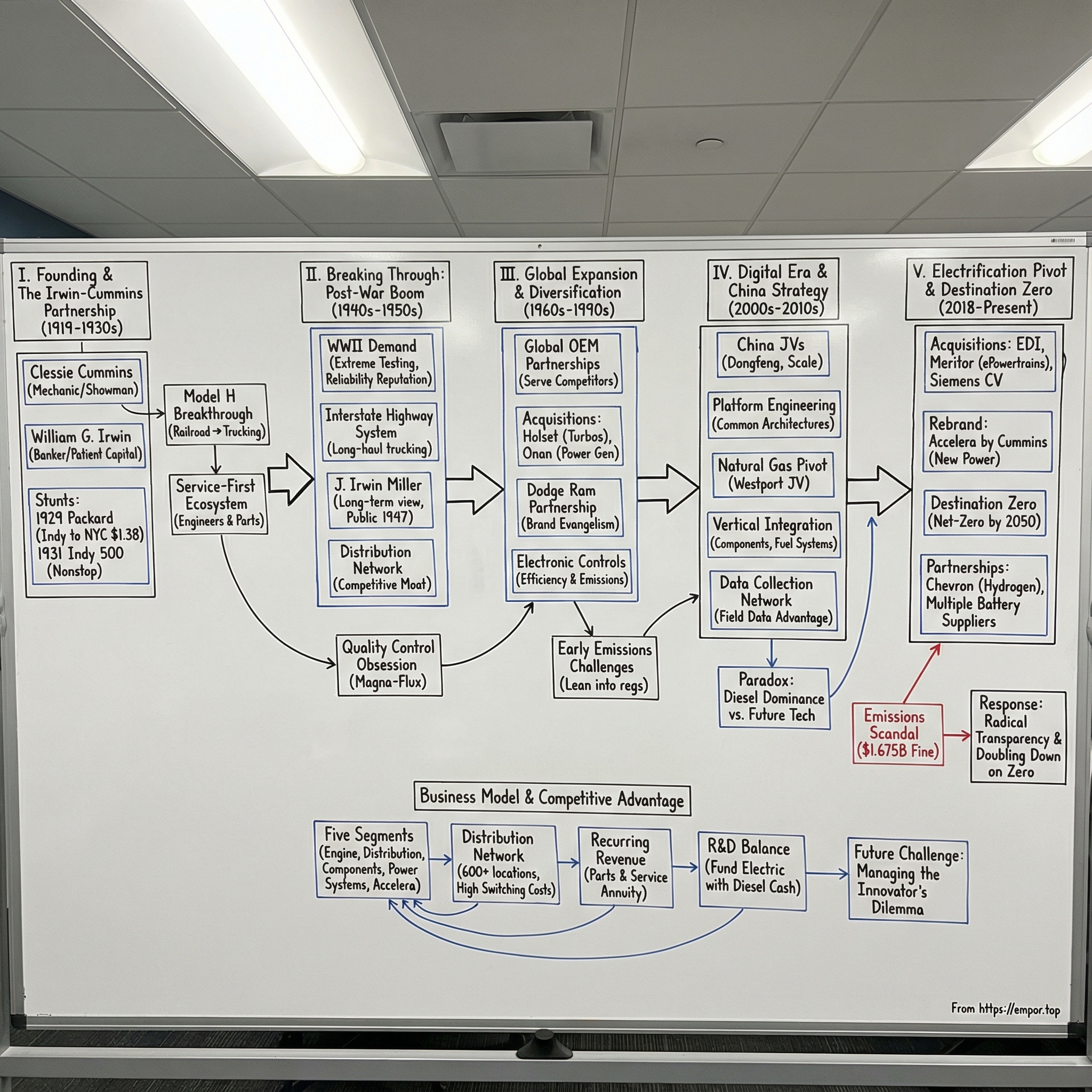 Cummins visual story map