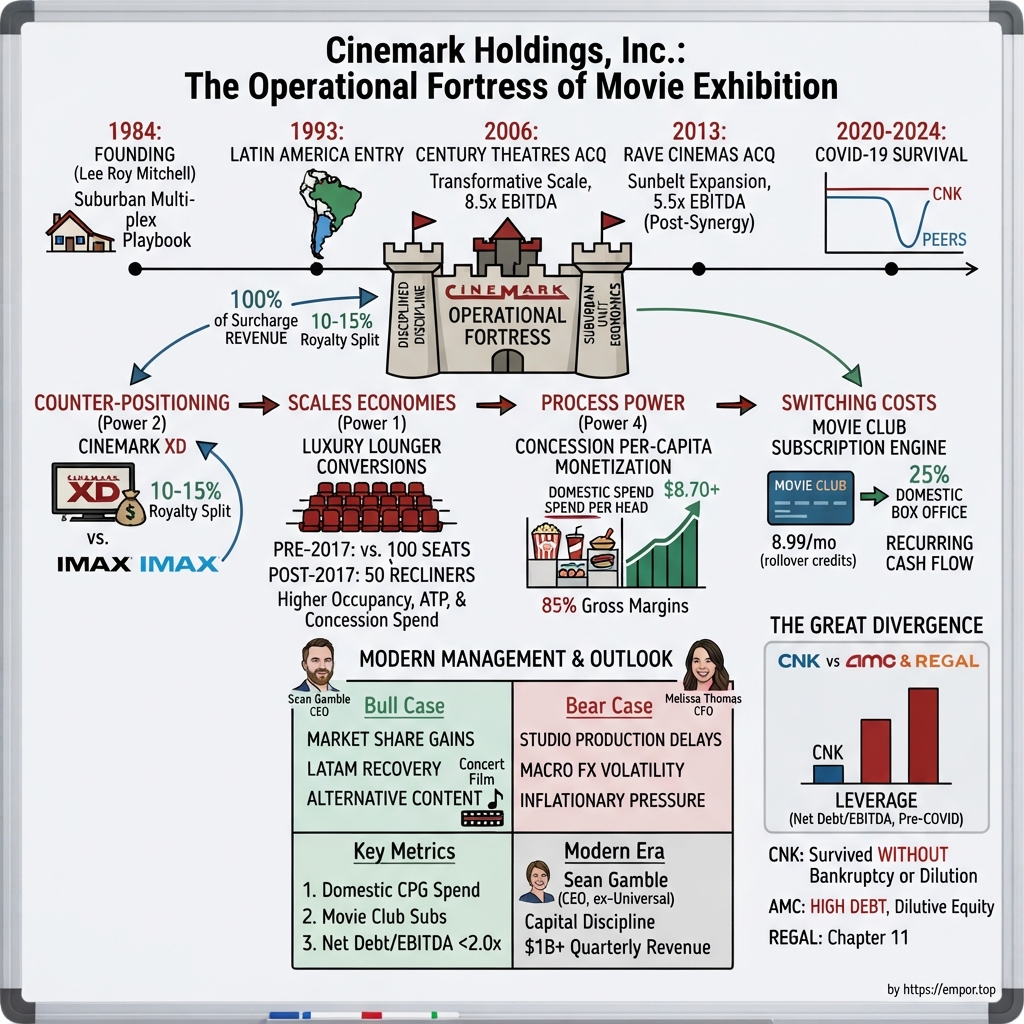 Cinemark Holdings visual story map
