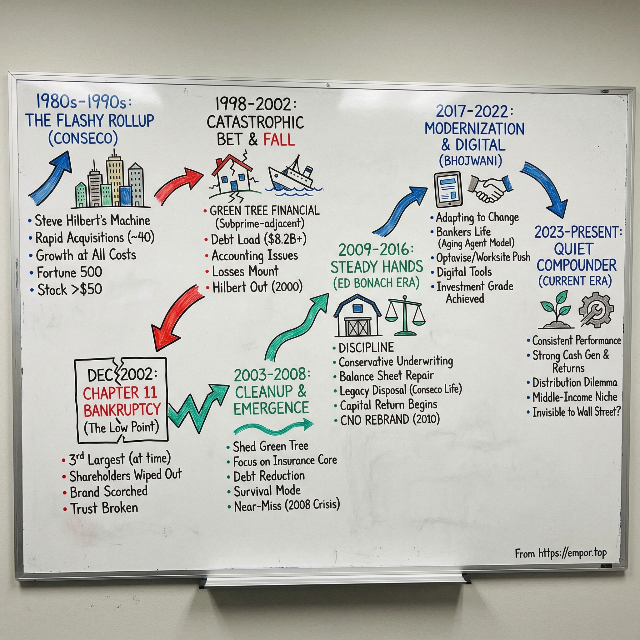 CNO Financial Group visual story map