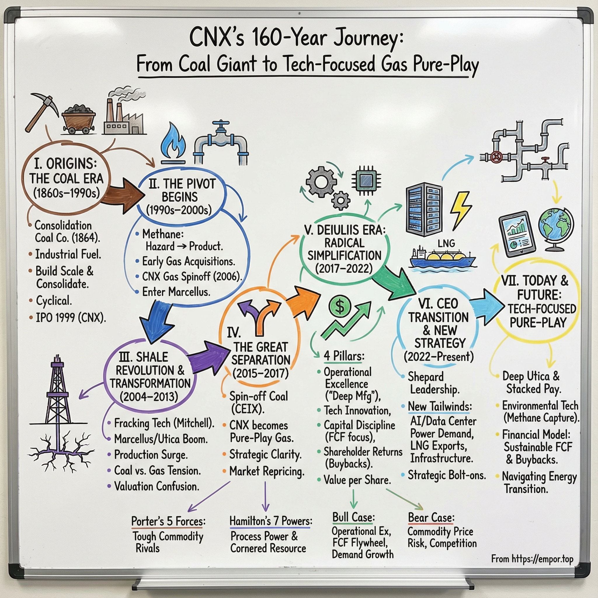 CNX Resources visual story map