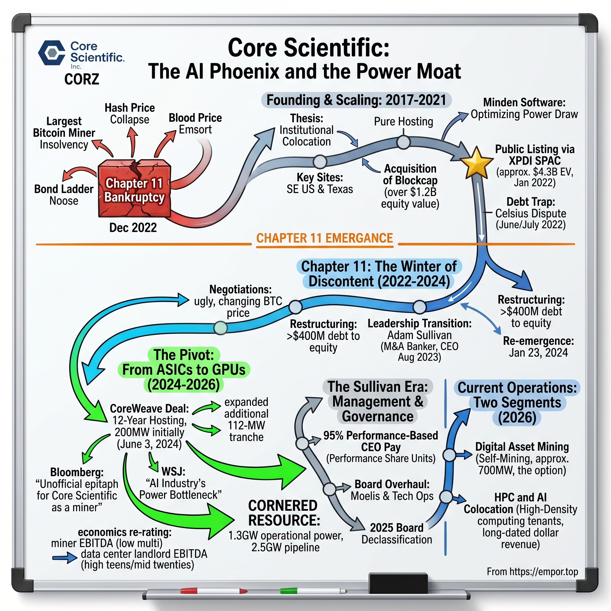 Core Scientific, Inc. visual story map