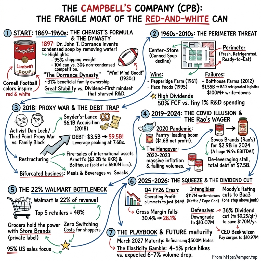 Campbell Soup visual story map