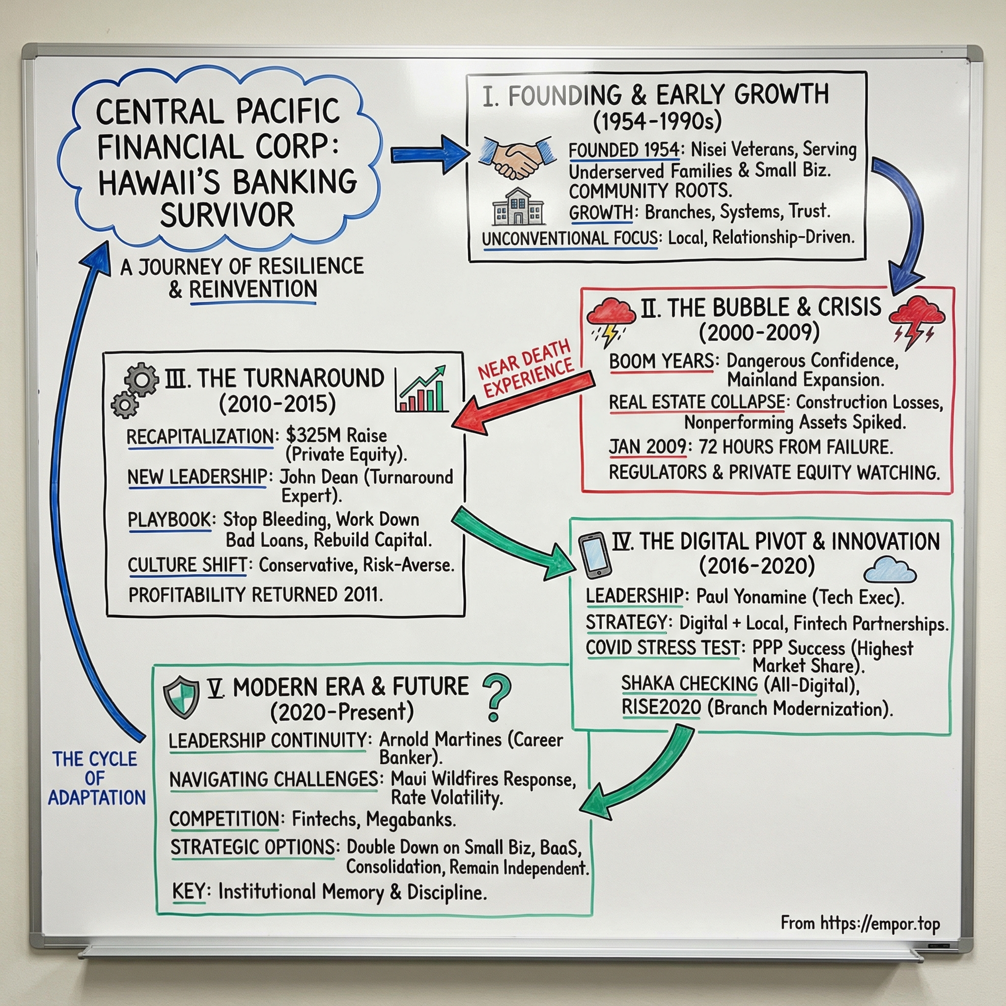 Central Pacific Financial Corp visual story map
