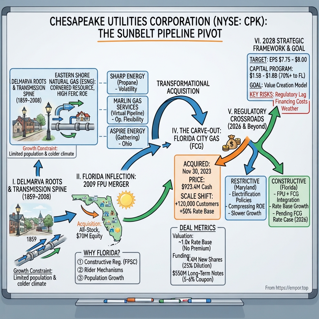 Chesapeake Utilities visual story map