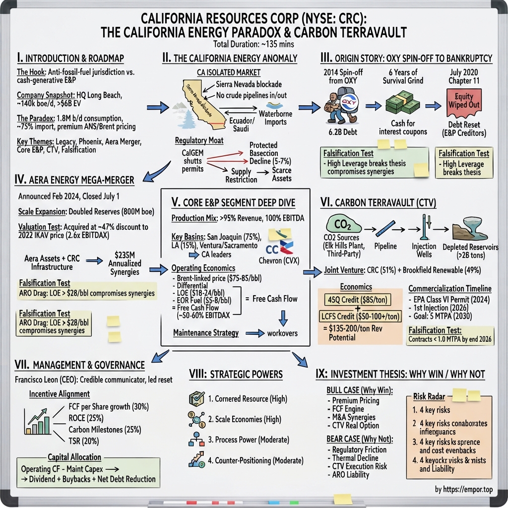 California Resources visual story map