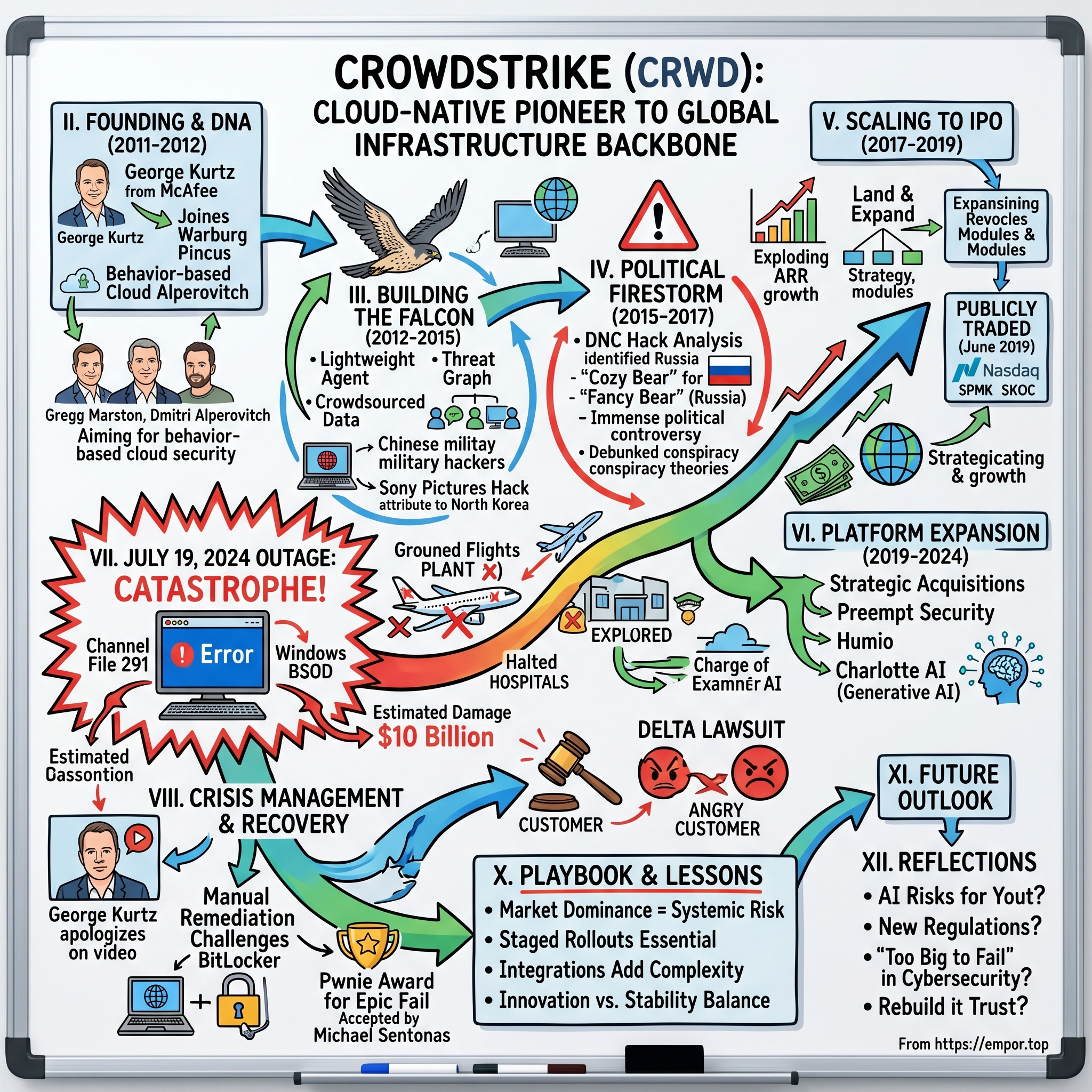 CrowdStrike visual story map