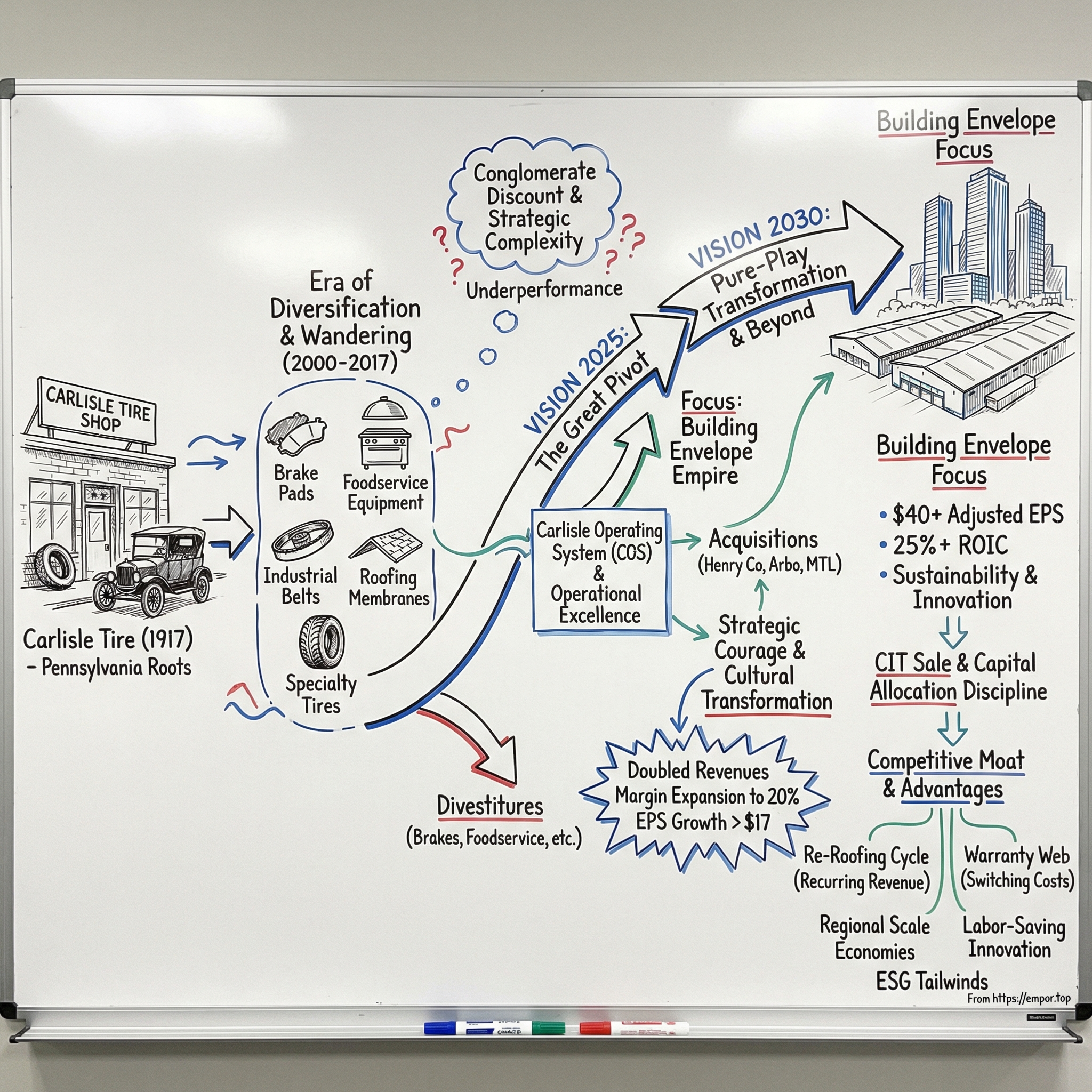 Carlisle Companies visual story map