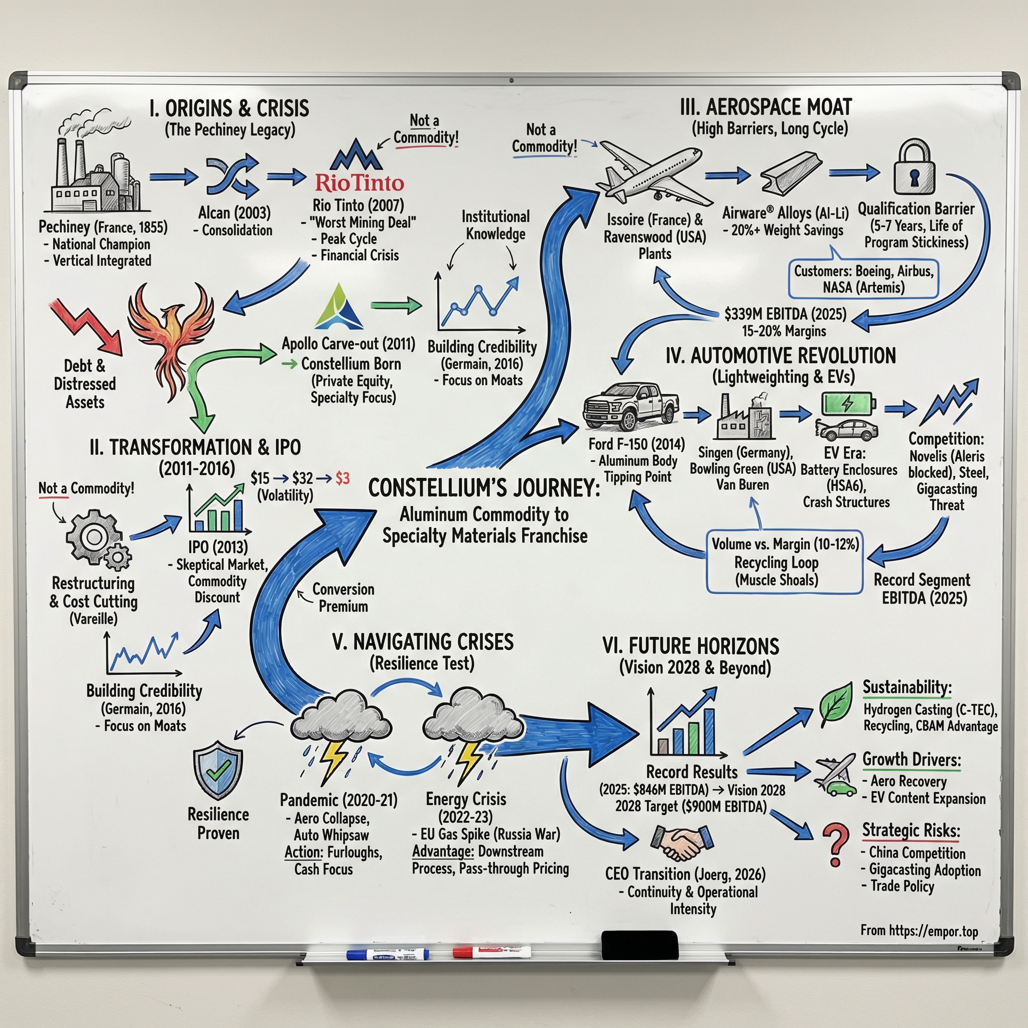 Constellium visual story map