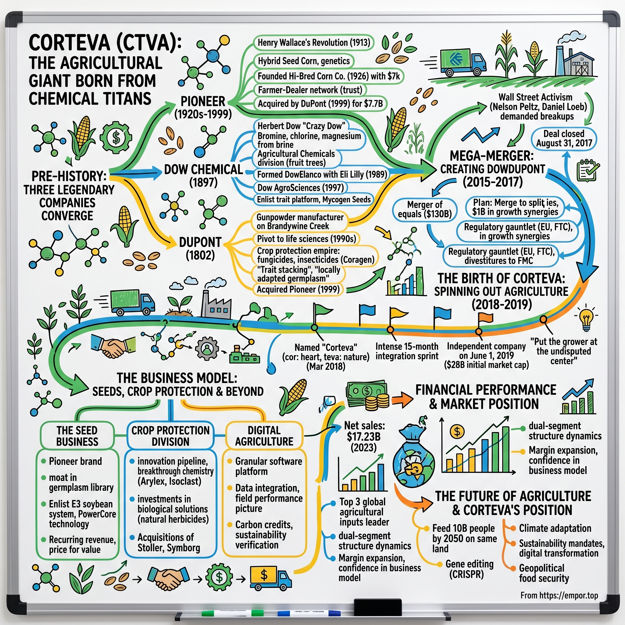 Corteva visual story map
